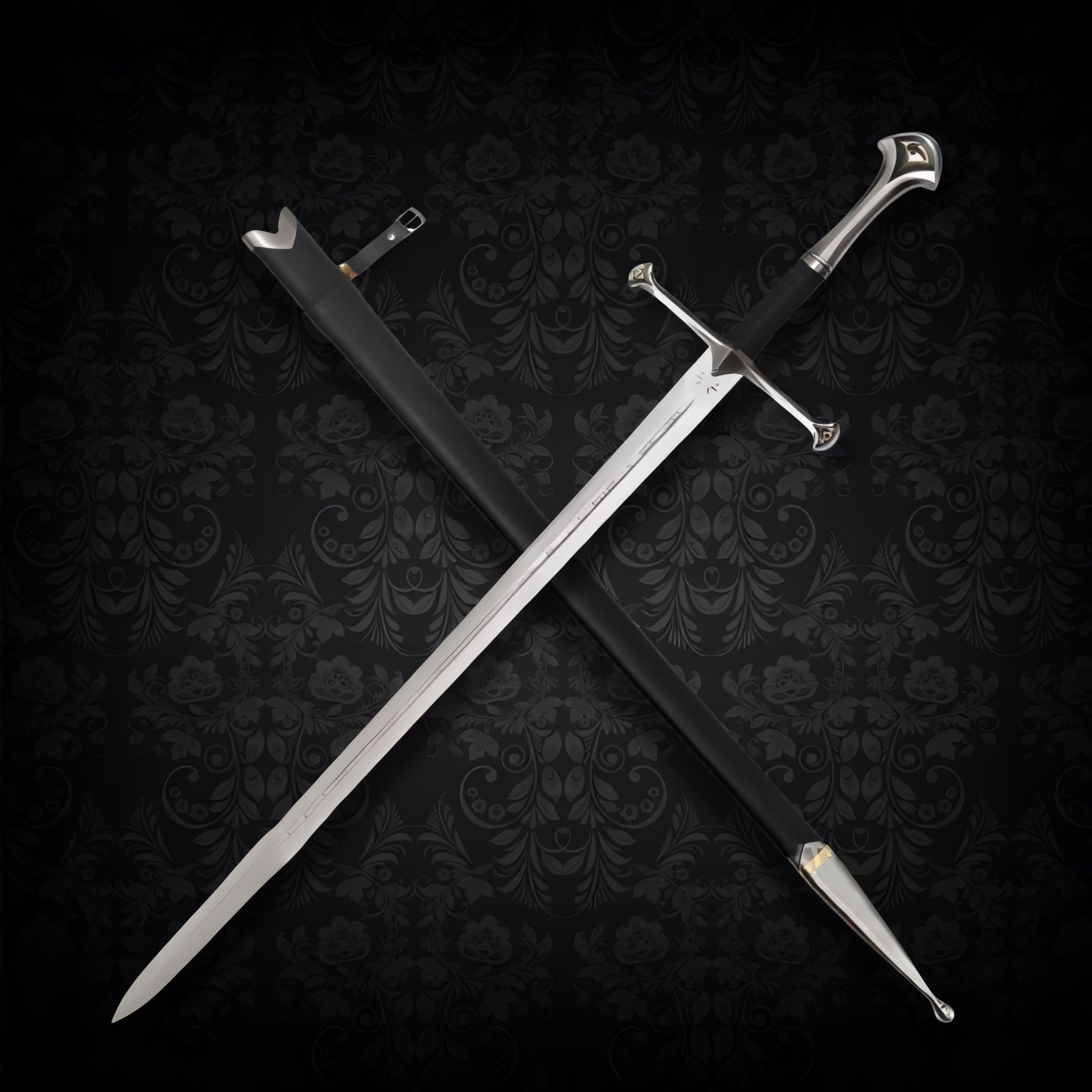 Andúril-zwaard van Aragorn Damascus Editie (Scherp) - Afbeelding 2